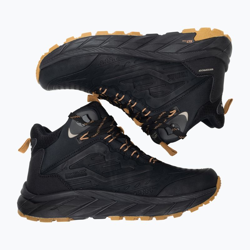 Pánské turistické boty REGATTA Derino Mid Black/Rubber 2