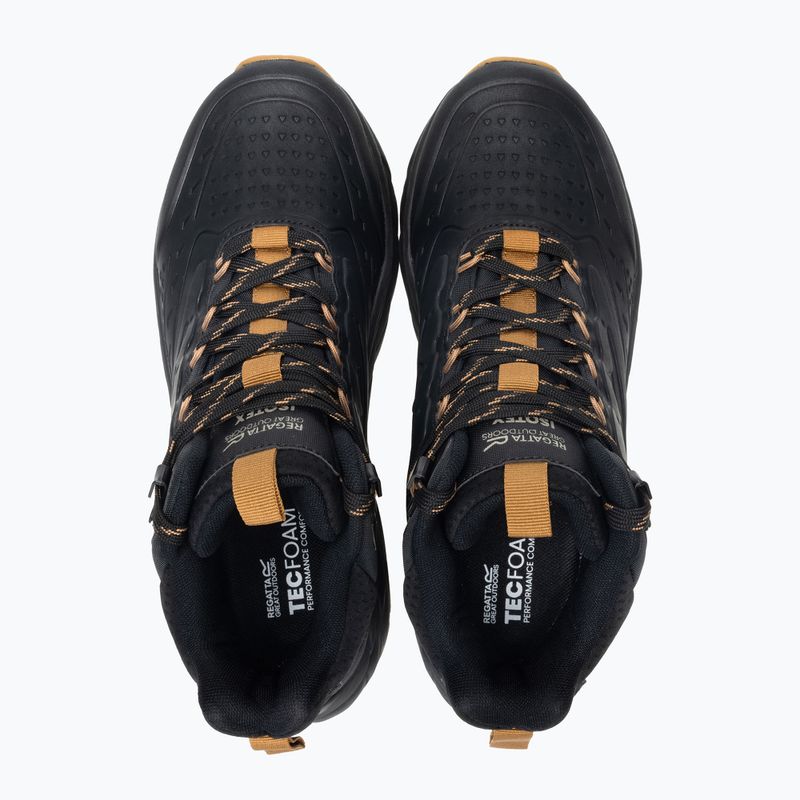 Pánské turistické boty REGATTA Derino Mid Black/Rubber 3