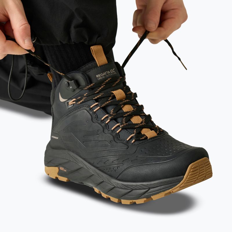 Pánské turistické boty REGATTA Derino Mid Black/Rubber 5