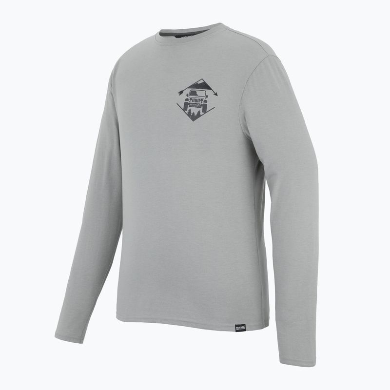 Pánské tričko Longsleeve REGATTA Maylow misty grey mountain road 3