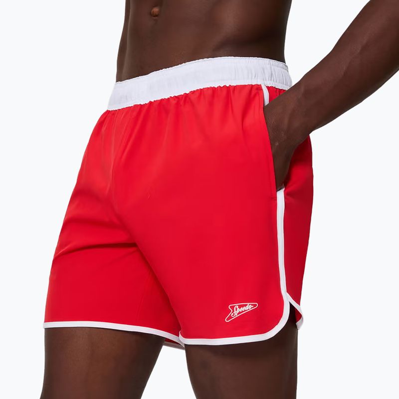 Pánské koupací šortky Speedo Jetstream Retro Logo Volley 16" 8-005082003 high risk red 4