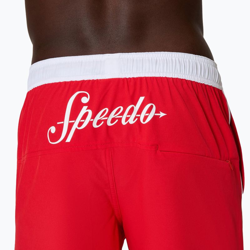 Pánské koupací šortky Speedo Jetstream Retro Logo Volley 16" 8-005082003 high risk red 7