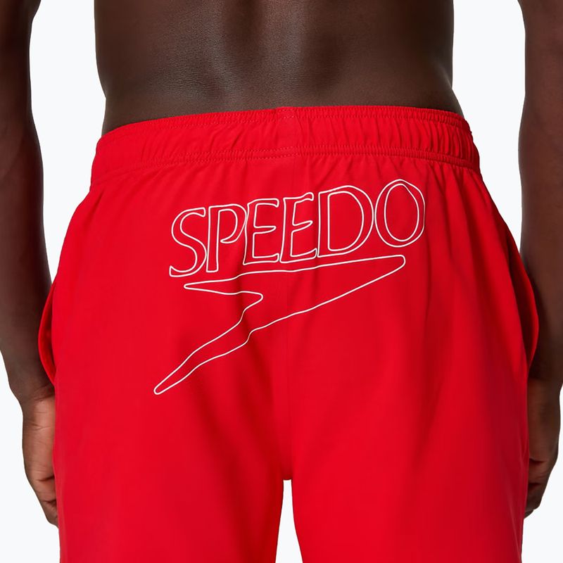 Pánské koupací šortky Speedo Classic Logo Volley 16" High Risk Red 6
