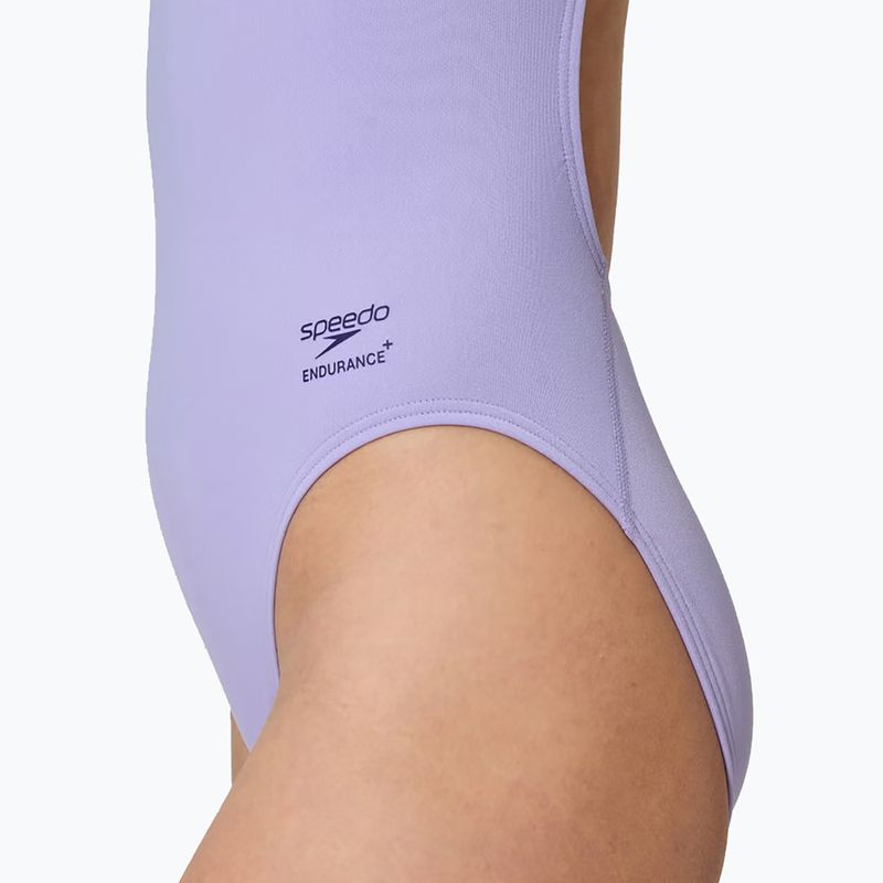 Dámské jednodílné plavky Speedo Solid Turnback bright lavender 5