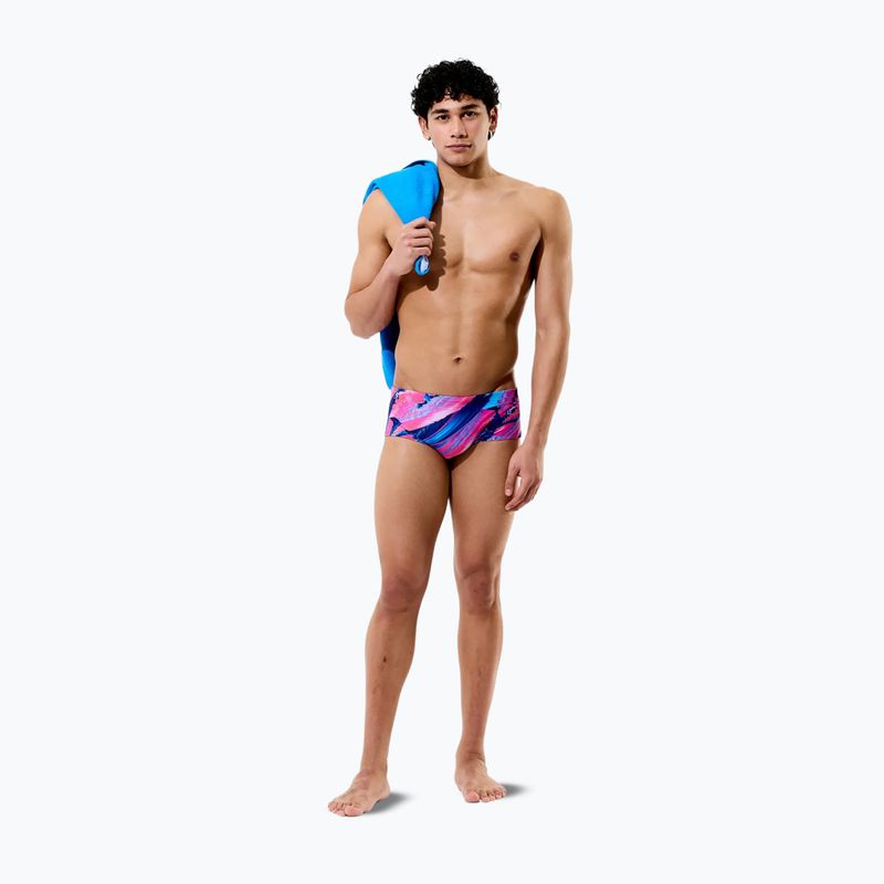 Pánské plavecké boxerky Speedo Printed 13.5 cm Brief brushy glitch/hope 4