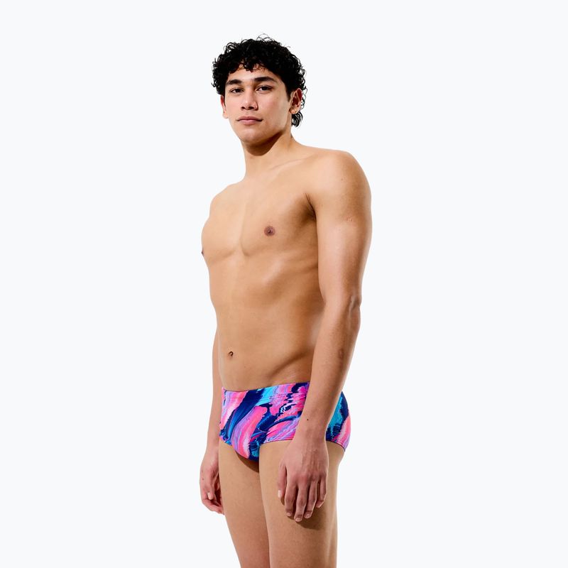 Pánské plavecké boxerky Speedo Printed 13.5 cm Brief brushy glitch/hope 6