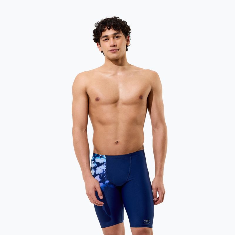 Pánské plavecké jammery Speedo Placement Printed Jammer moonglow smoke/navy 3