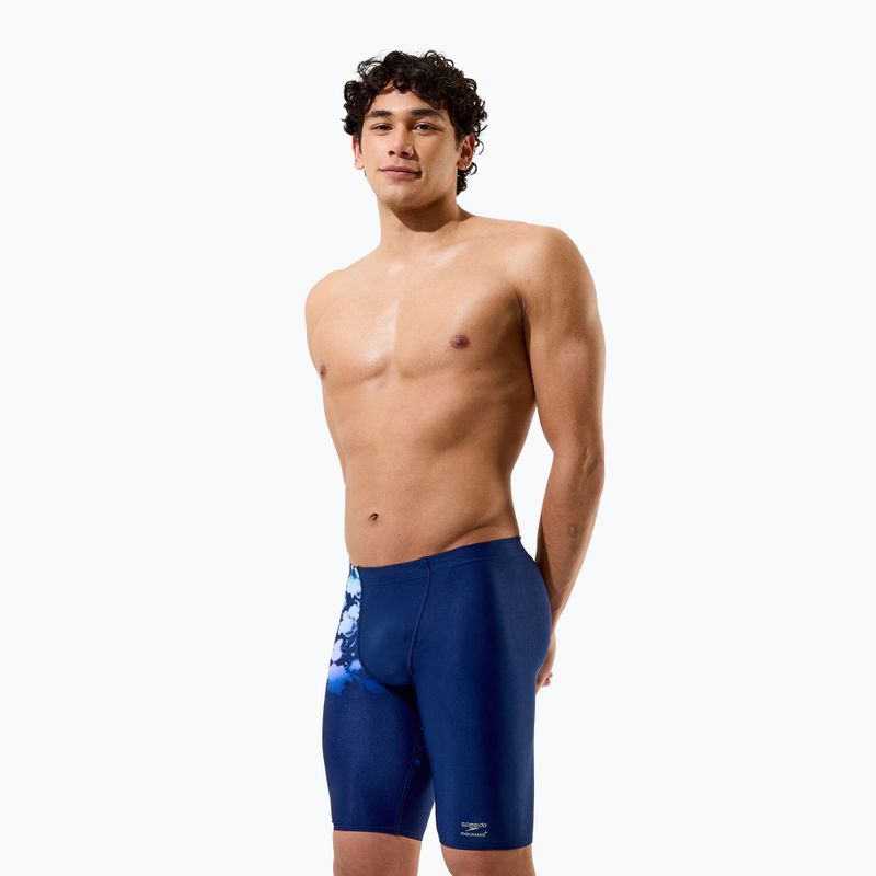 Pánské plavecké jammery Speedo Placement Printed Jammer moonglow smoke/navy 5