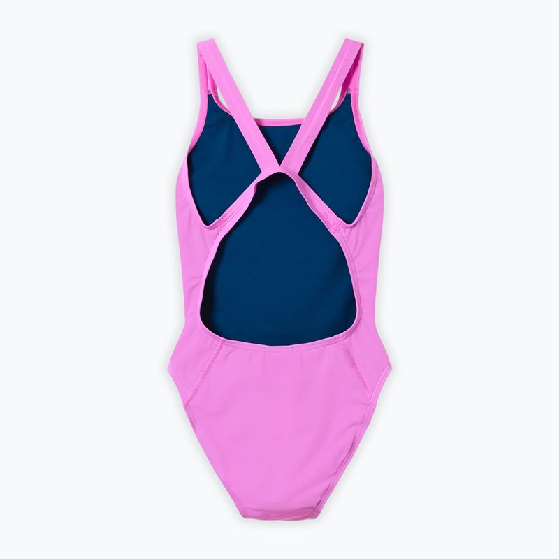 Dámské jednodílné plavky Speedo Solid Leaderback orchid shine 2