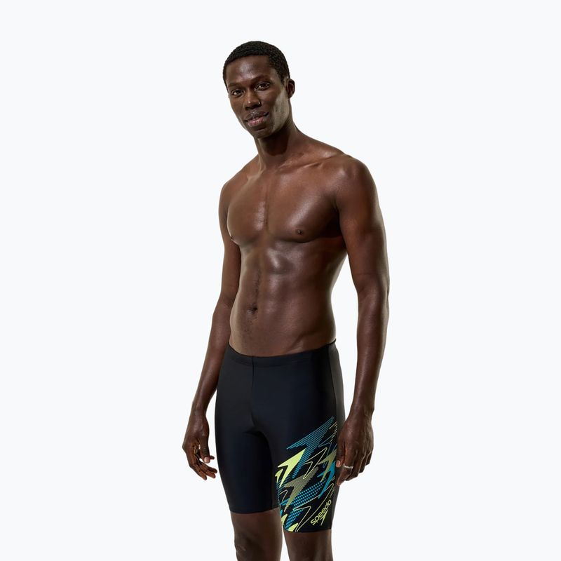 Pánské koupací jammery Speedo Medley Logo Jammer anthracite/hyper teal 5