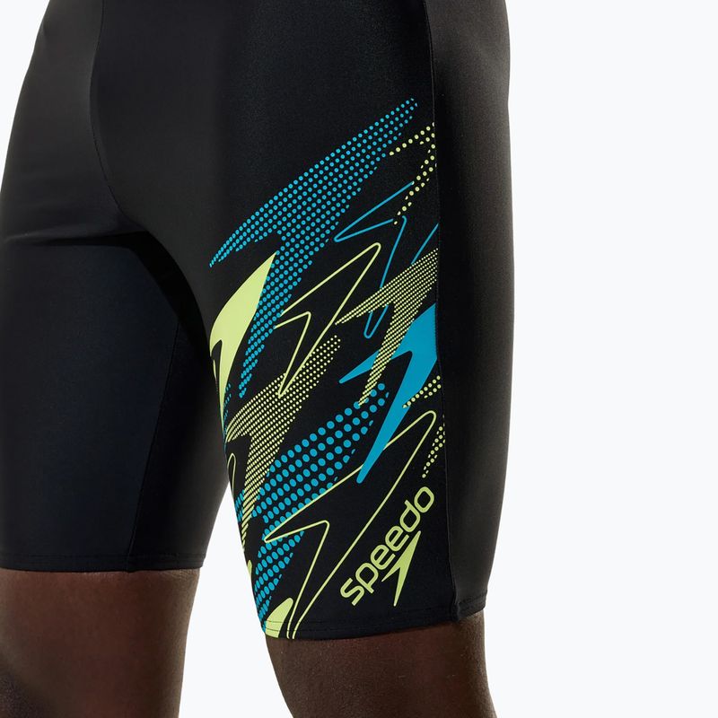 Pánské koupací jammery Speedo Medley Logo Jammer anthracite/hyper teal 6