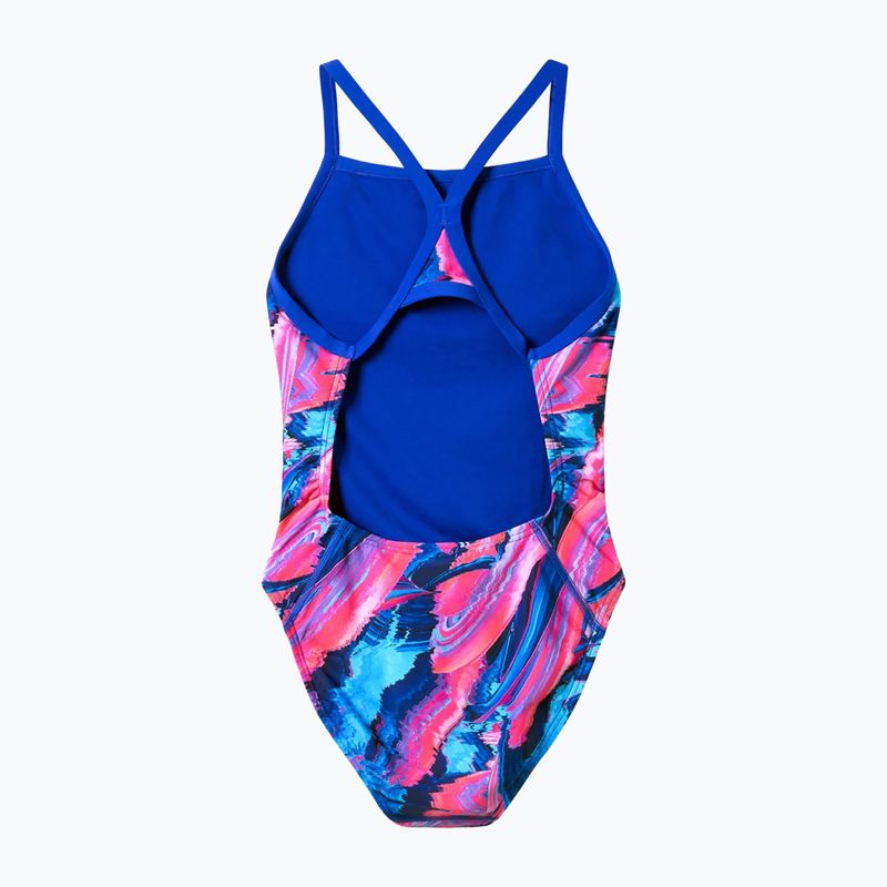 Dámské jednodílné plavky Speedo FL Printed Turnback brushy glitch/hope 7
