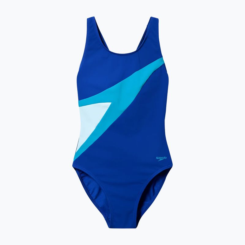 Dámské jednodílné plavky Speedo Hyperboom Butterfly Back night watch/hyper teal 6