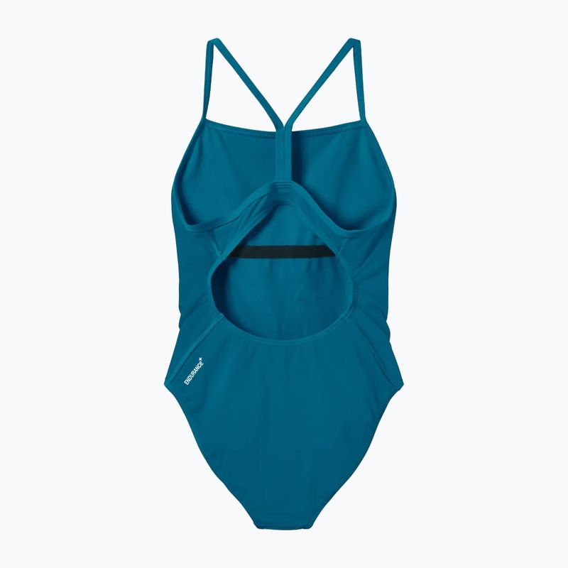 Dámský jednodílný plavkový oblek Speedo Endurance+ Logo Thin Strap teal abyss 2