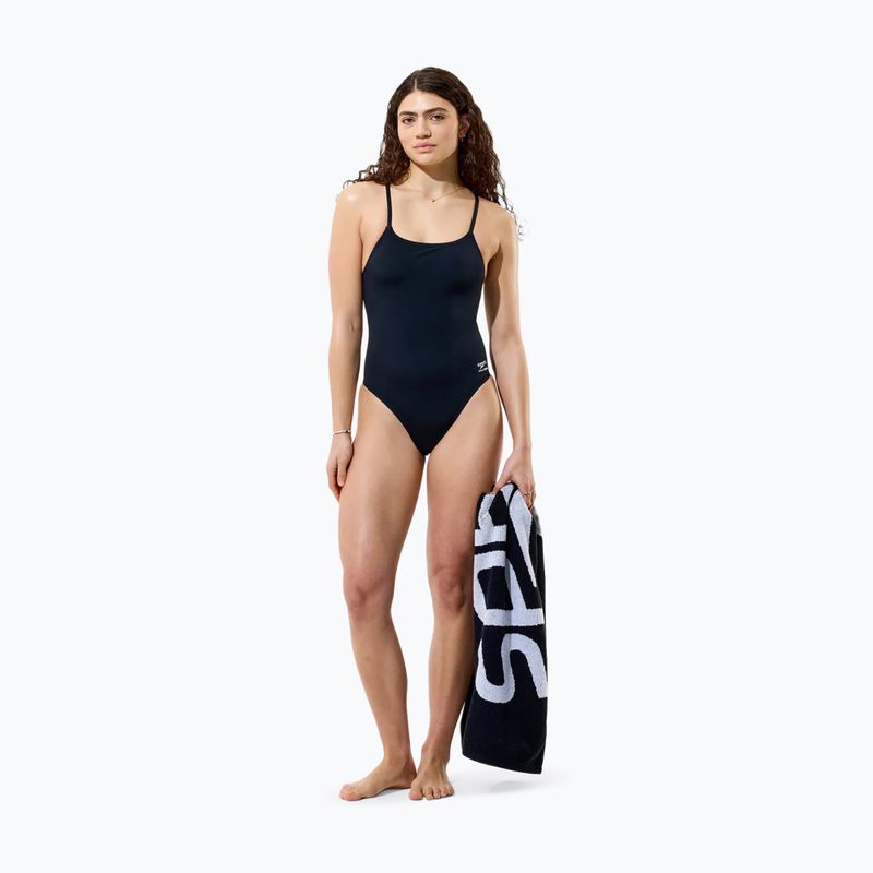 Dámské jednodílné plavky Speedo Solid Endurancex Strappy Back team black 4