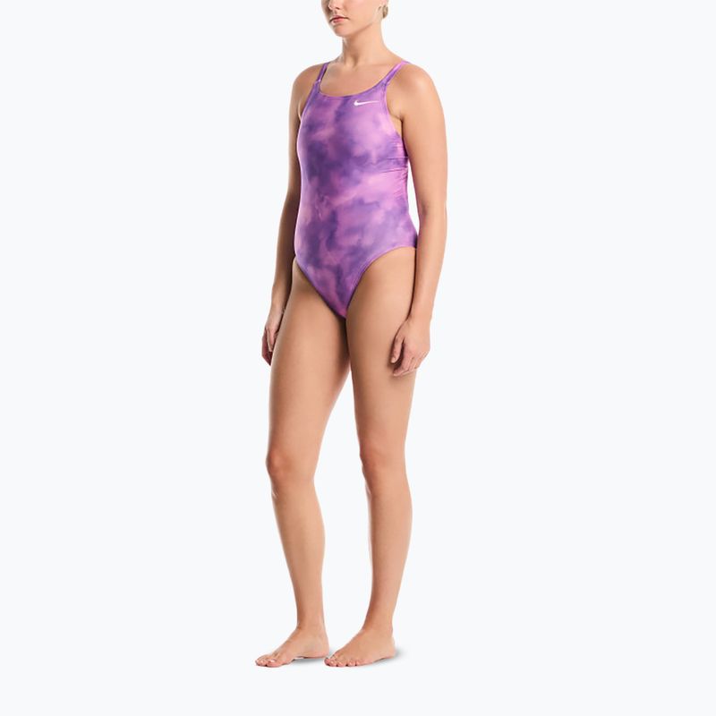 Dámské jednodílné plavky Nike Hydrastrong Multi Pr light magenta 2