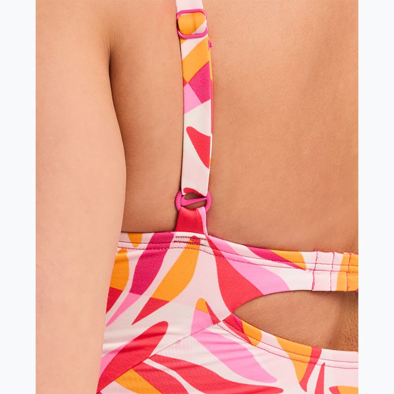 Dámské jednodílné plavky Nike V-Neck desert pink 4