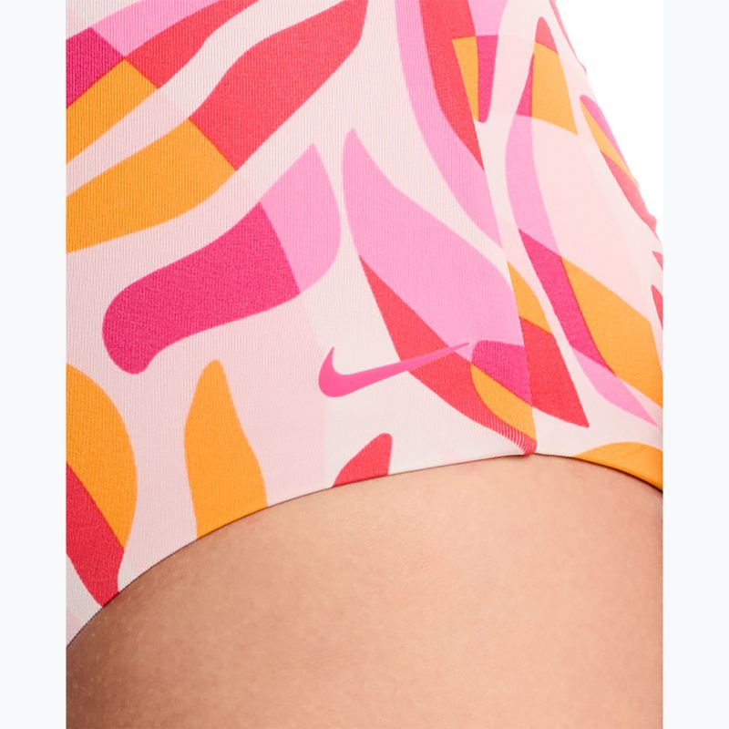 Dámské jednodílné plavky Nike V-Neck desert pink 5