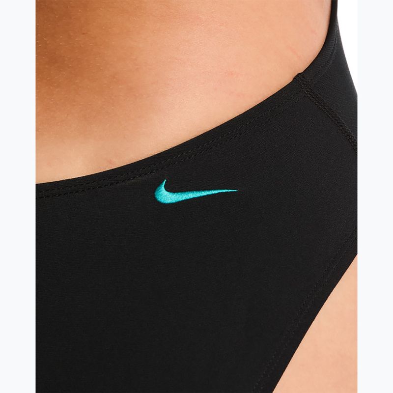 Dámské jednodílné plavky Nike Hydrastrong Logo Gra jet black 5