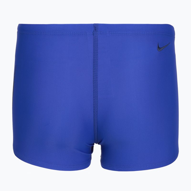 Chlapecké plavecké boxerky Nike Logo Graphic Square Leg game royal 2