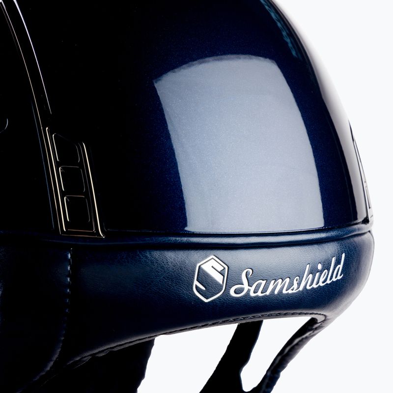 Samshield Shadow Glossy jezdecká přilba tmavě modrá 3125659666968 7