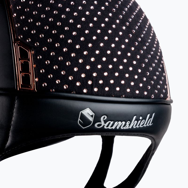 Samshield Jezdecká přilba Shadowmatt Alcantara Sparkling Vintage Rose černá 3125659493489 5