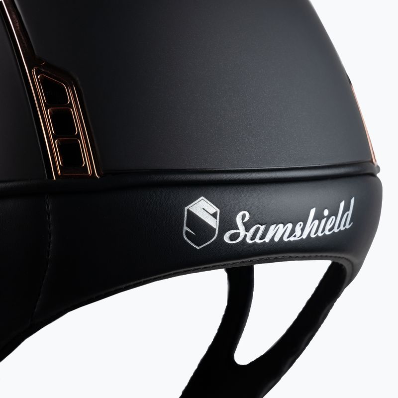 Samshield Miss Shield Shadowmatt Jezdecká přilba rose gold black 3125659493526 6