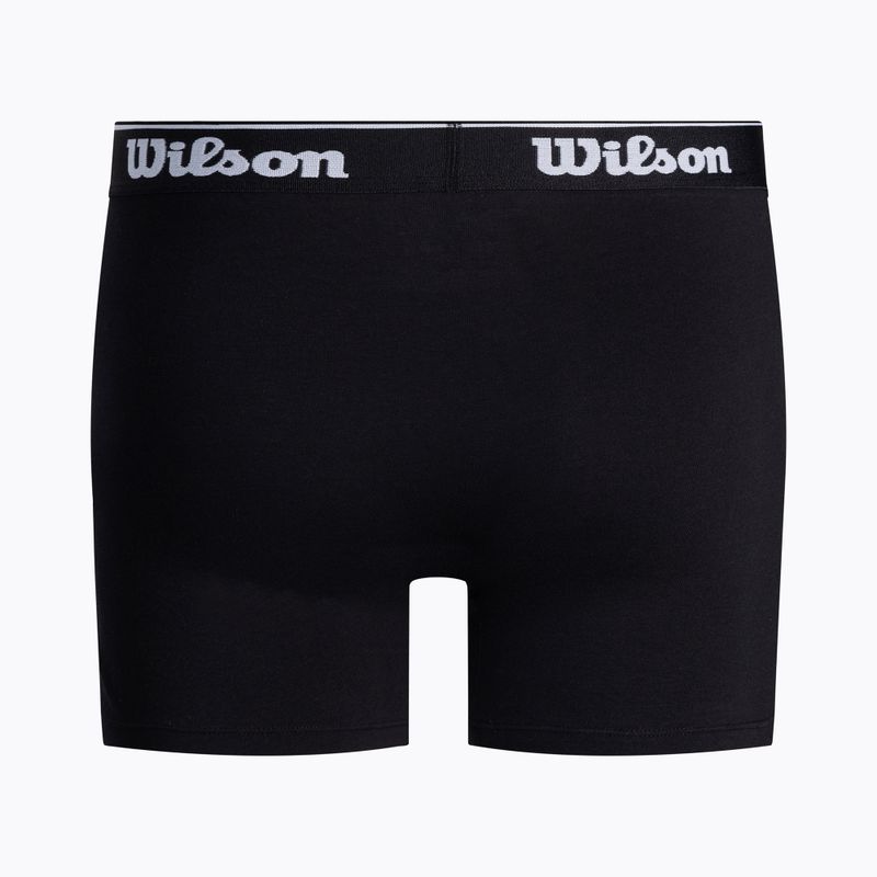 Pánské boxerky Wilson 2 pack černé/zelené W875V-270M 4