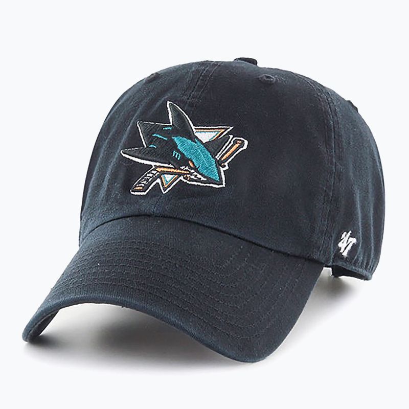 47 Značka NHL San Jose Sharks CLEAN UP baseballová čepice černá 5