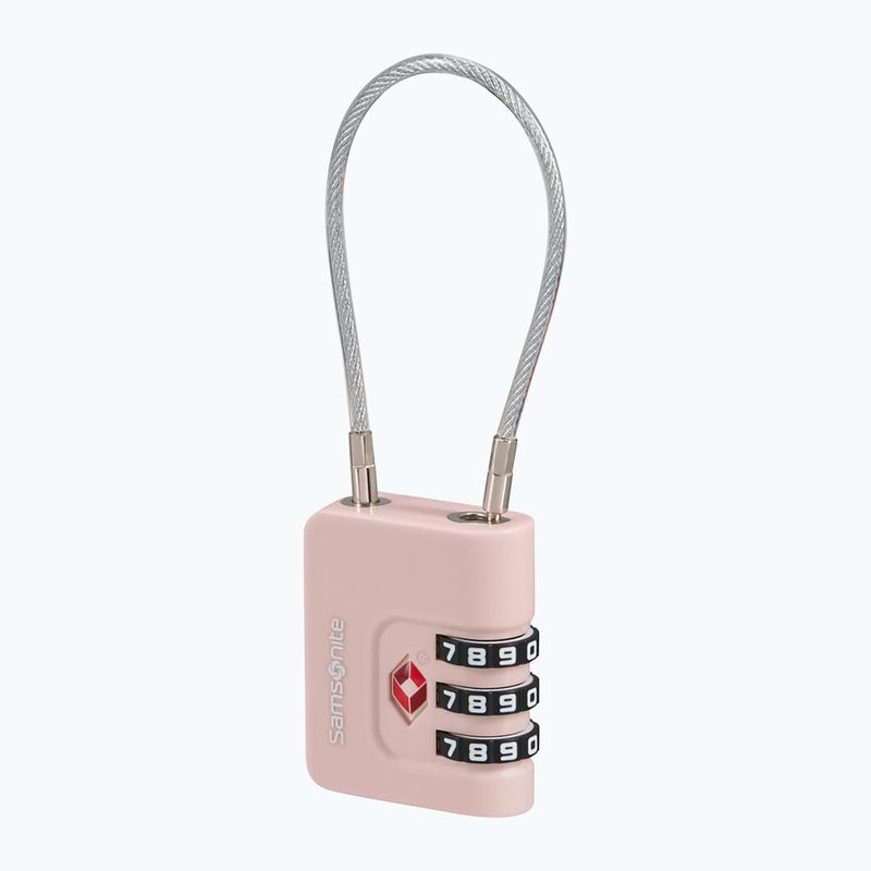 Visací zámek Samsonite Cablelock 3 Dial TSA rose 2