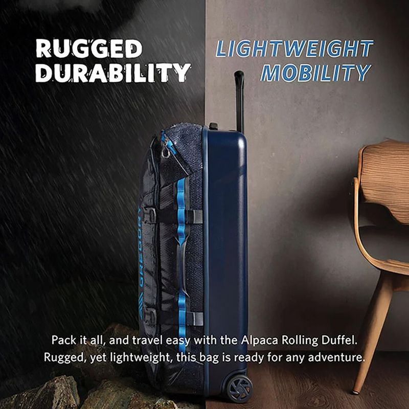 Cestovní taška na kolečkách Gregory Alpaca Wheeled Duffel 100 l slate blue 4