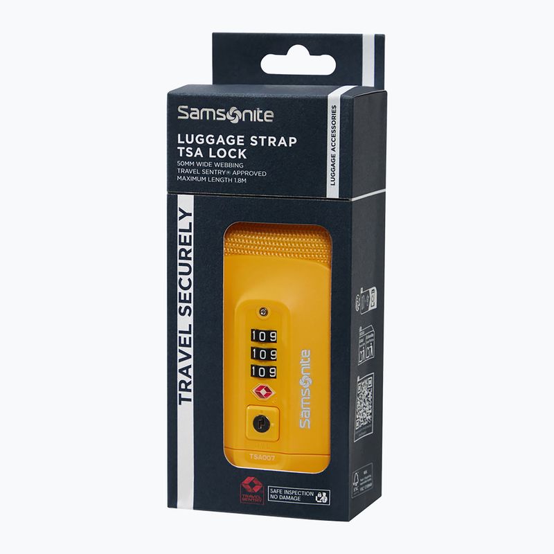 Upínací pás na kufr Samsonite Revolution yellow 3