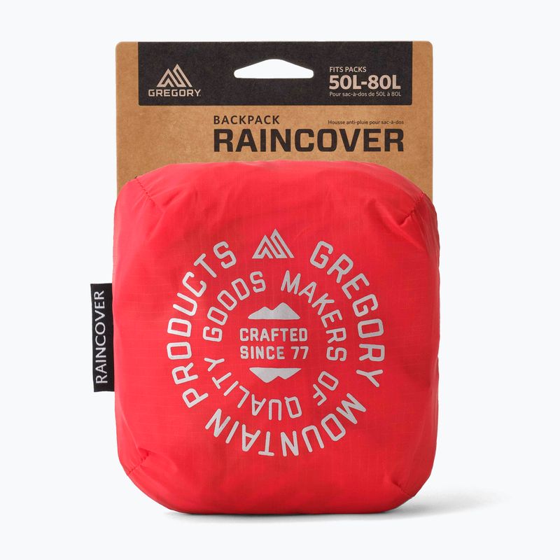 Obal na batoh Gregory Raincover 50-80 l beaming red 2