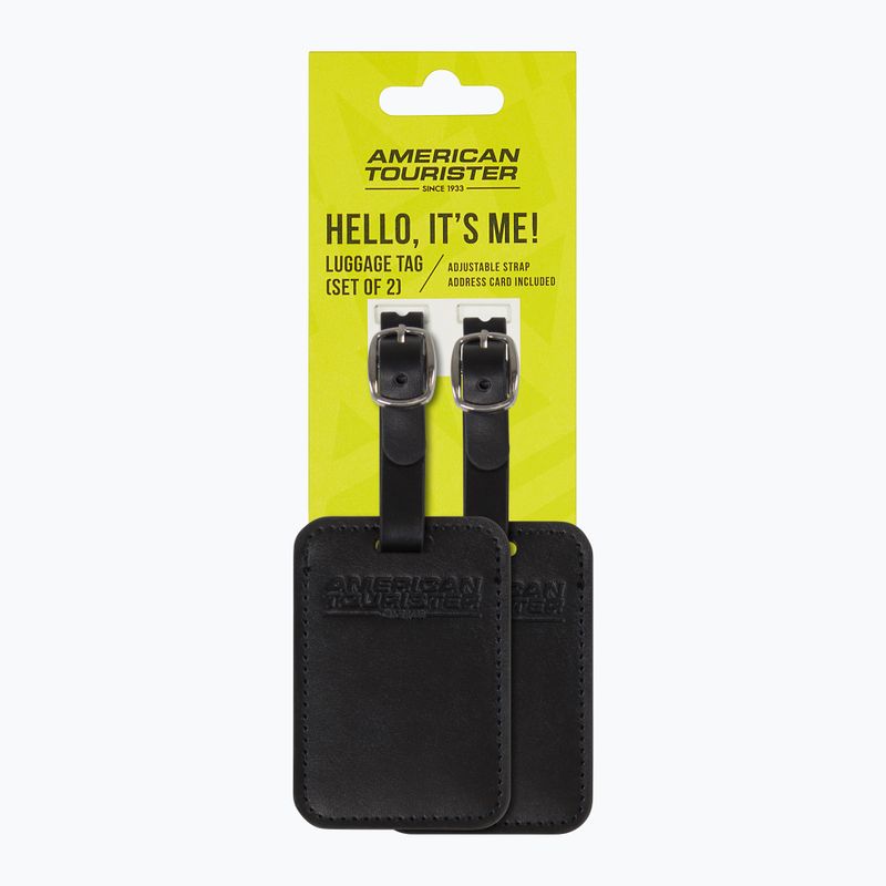 Štítek na zavazadlo American Tourister Luggage Tag 2 pcs. black 4