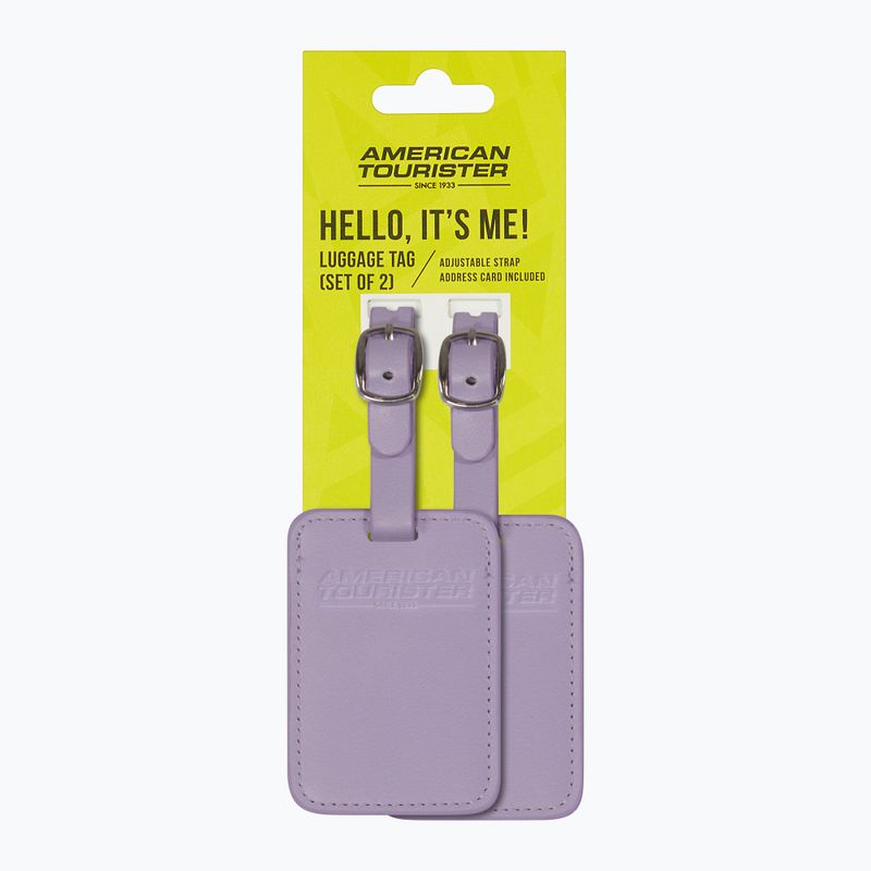 Štítek na zavazadlo American Tourister Luggage Tag 2 pcs. digital lavender 4