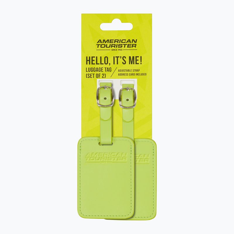 Štítek na zavazadlo American Tourister Luggage Tag 2 pcs. light lime 4