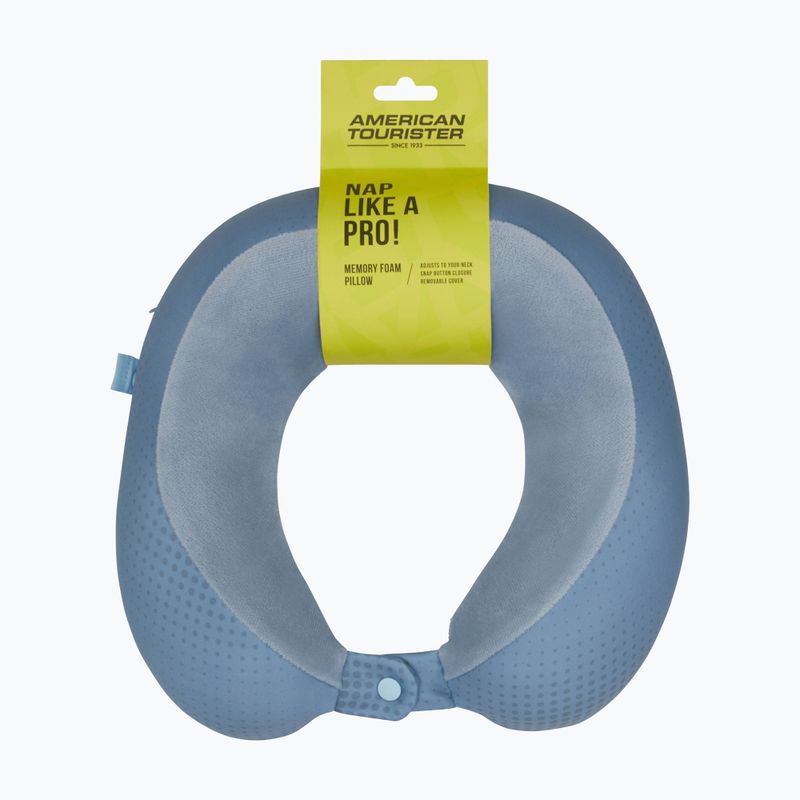 Cestovní polštářek American Tourister Travel Memoryfoam stone blue/blue 4