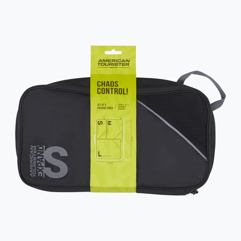 Sada organizérů American Tourister Packing S/M/L 3 pcs. black/grey 7