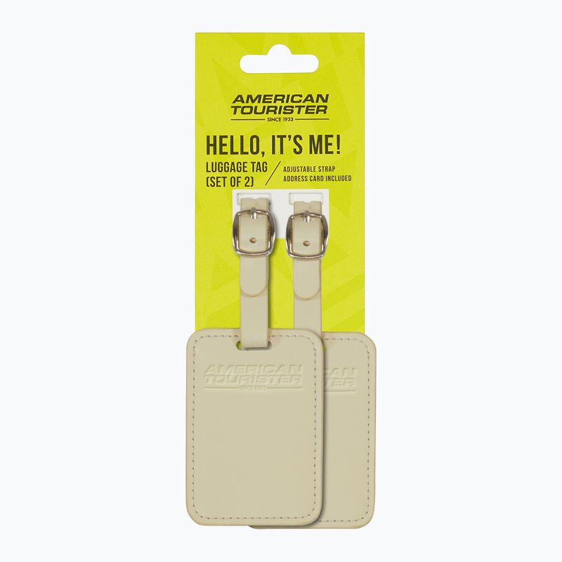 Štítek na zavazadlo American Tourister Luggage Tag 2 pcs. coconut sand 4