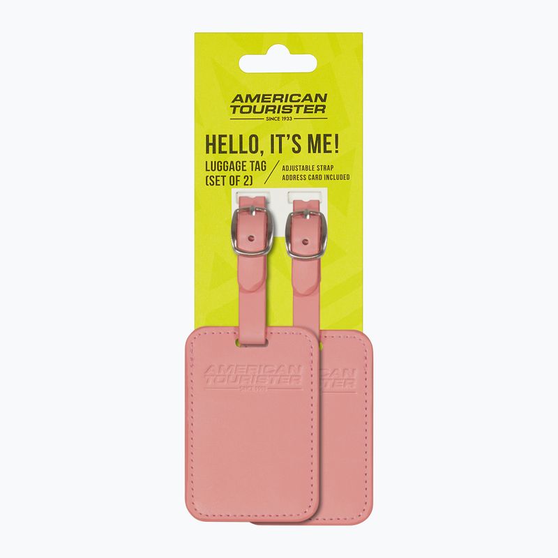 Štítek na zavazadlo American Tourister Luggage Tag 2 pcs. solar pink 4