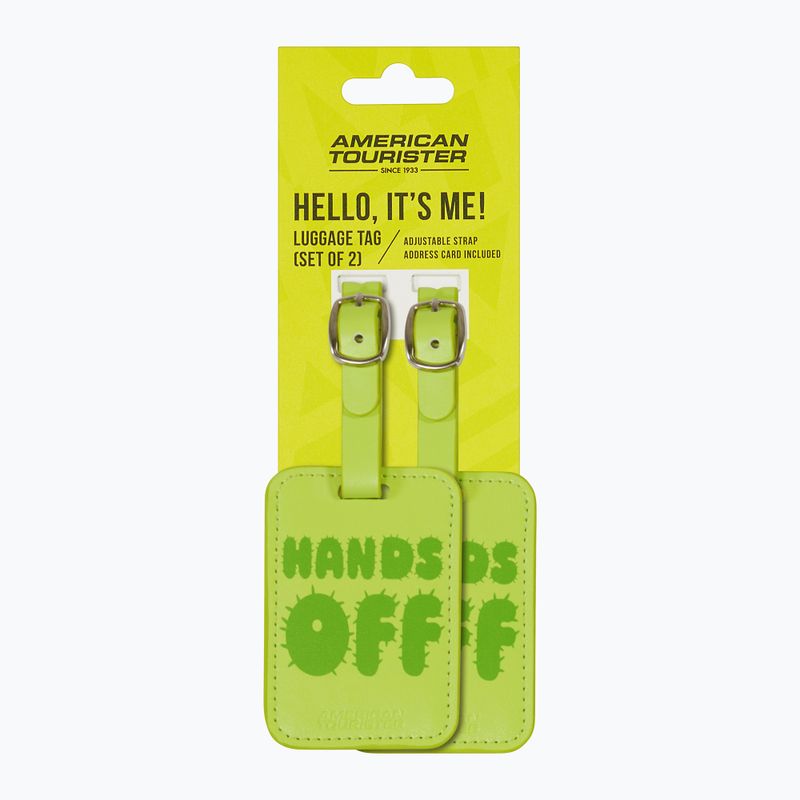 Štítek na zavazadlo American Tourister Luggage Tag Print 2 pcs. jands off 4
