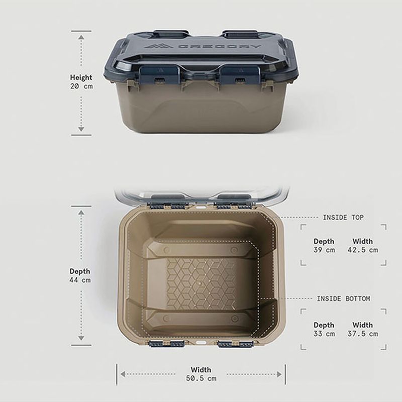Úložný kontejner Gregory Alpaca Gear Box 25 l mirage tan 4
