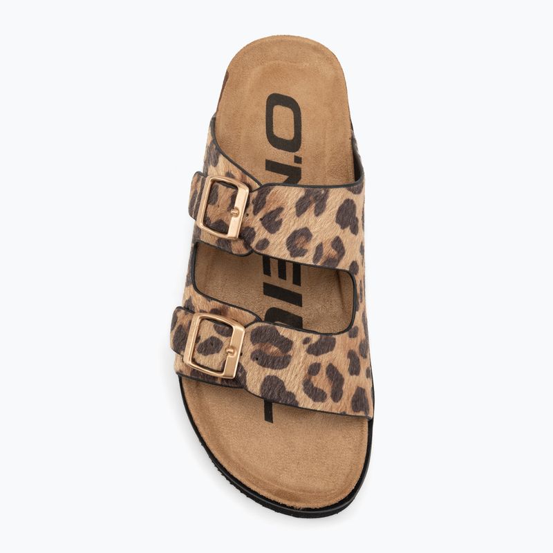 Dámské pantofle O'Neill Sandy Platform Low leopard 5