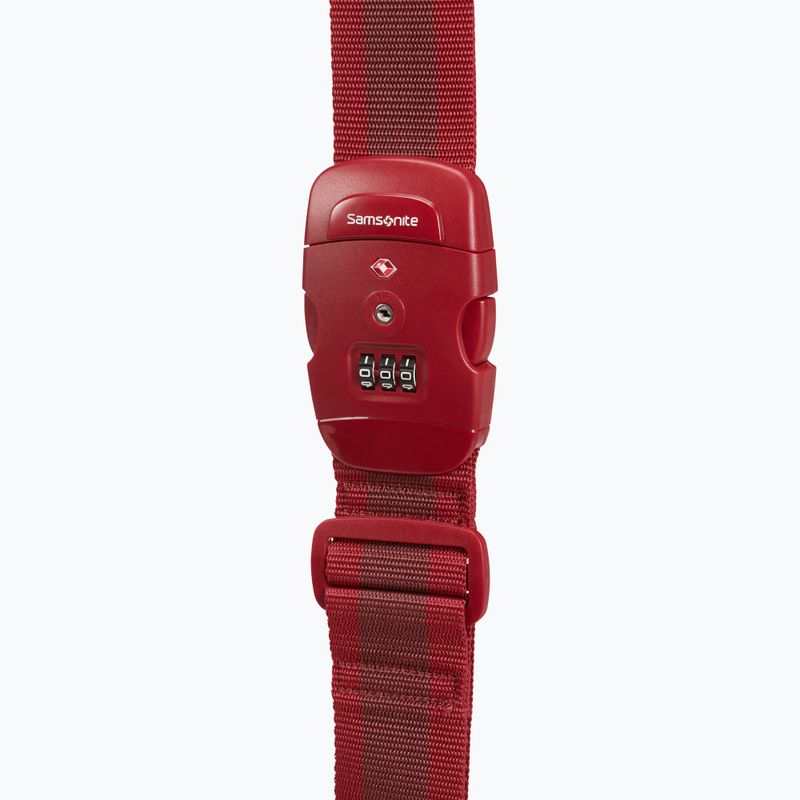 Popruh na zavazadloSamsonite Luggage Strap/Tsa Lock red