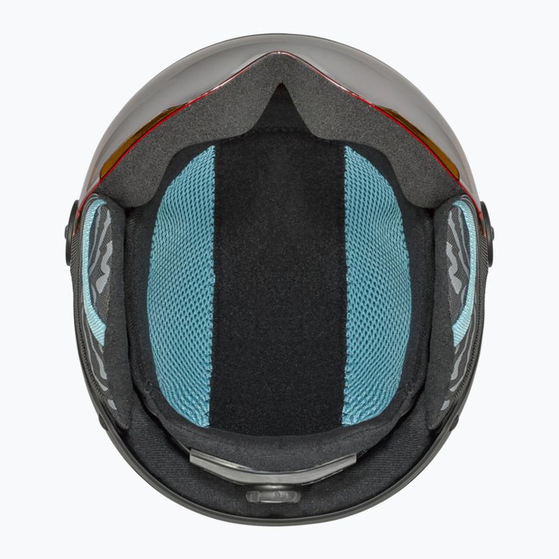 Dětská  lyžařská helma  Bollé Quiz Visor Jr black/blue matte/orange gun 5