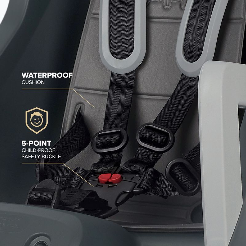 Dětská sedačka na kolo Polisport Guppy Maxi+ CFS dark grey/silver 8