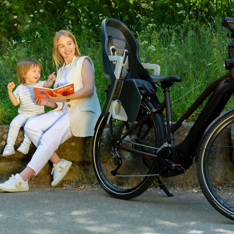 Dětská sedačka na kolo Polisport Guppy Maxi+ CFS dark grey/silver 10