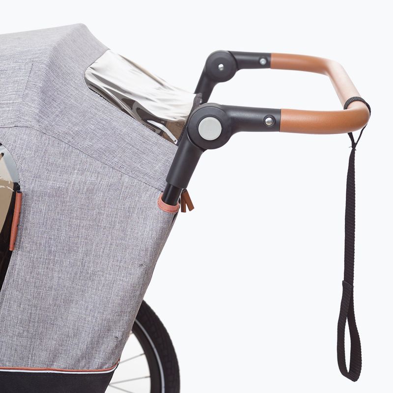 Přívěs na kolo pro dvě osoby bobike Moobe šedočerný 8616000001 10