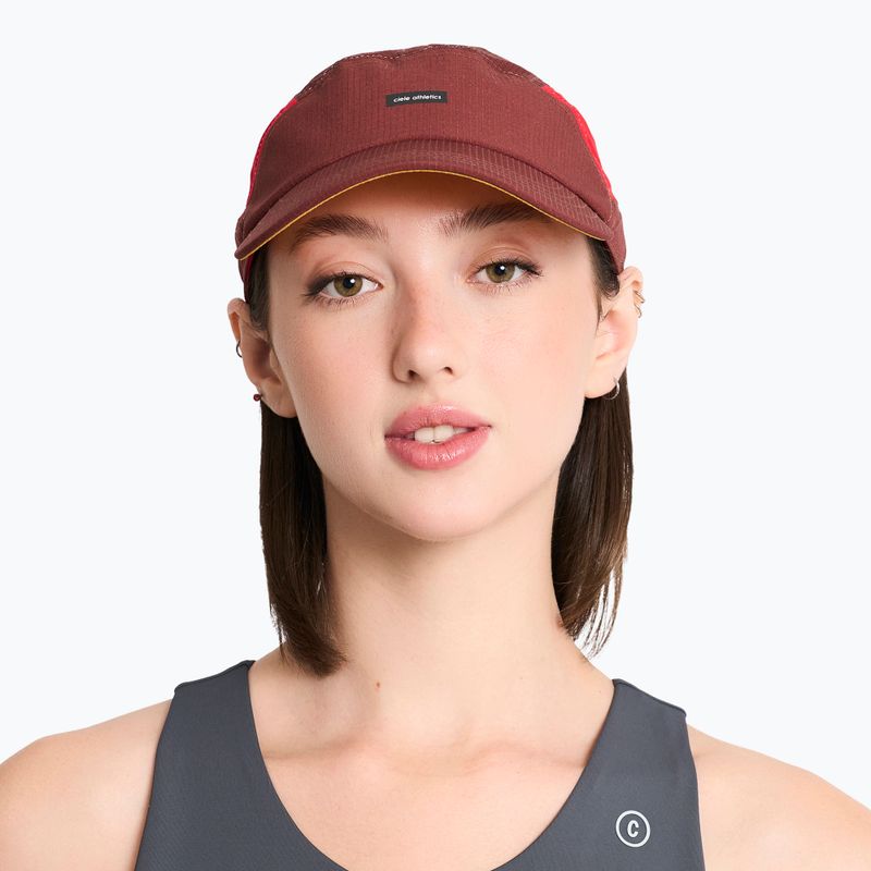 Kšiltovka Ciele Athletics GOCap Field IconicBar SL andorra/red 4