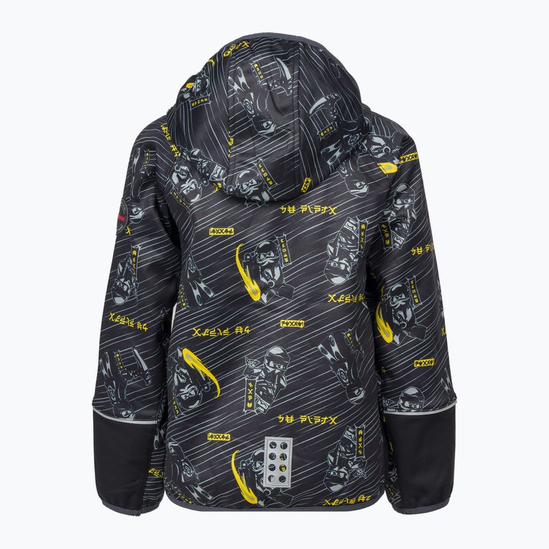 Dětská softshellová bunda LEGO Lwsejoun 602 černá 11010495 2